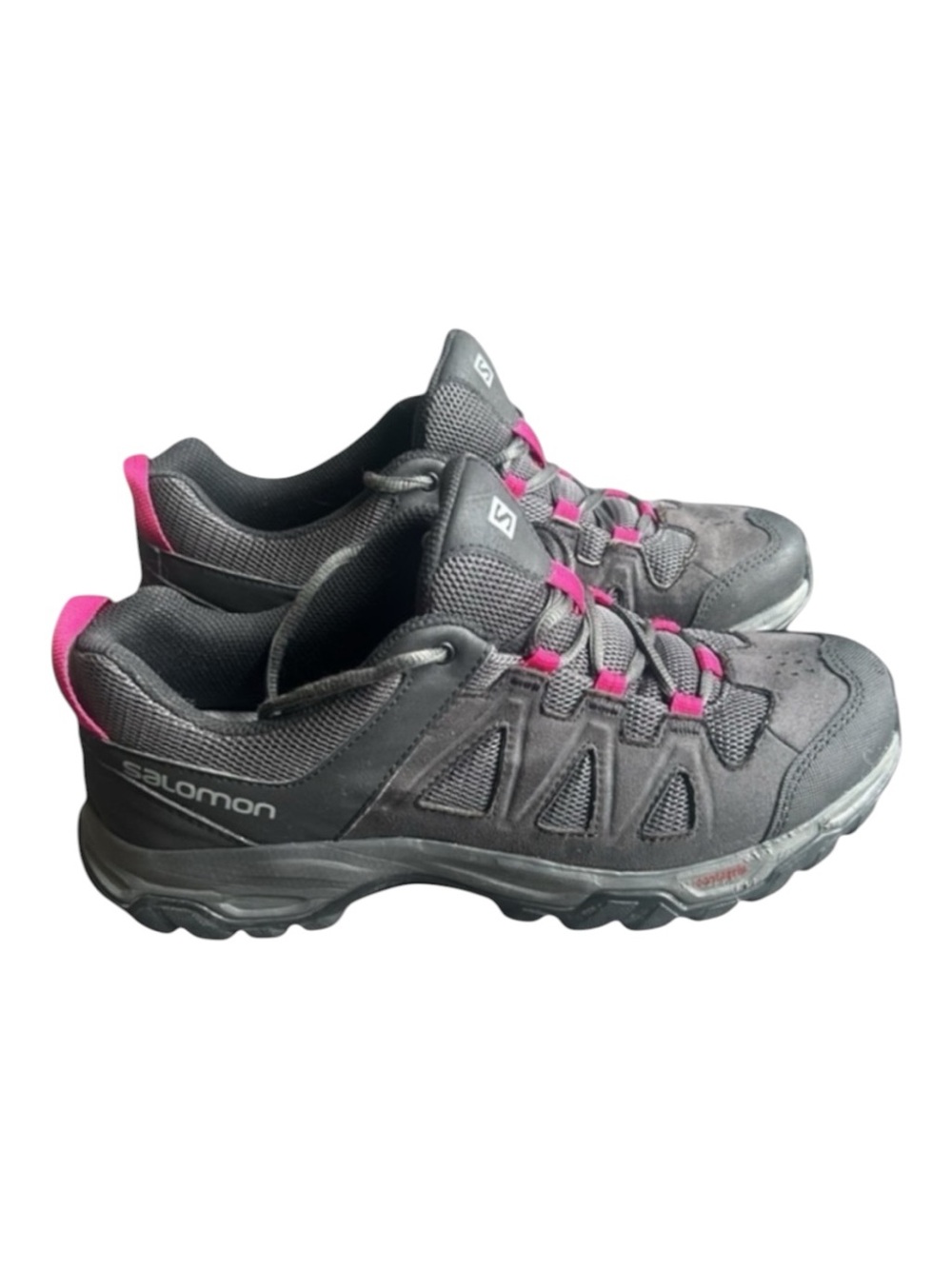 Salomon Millstream Hiking Trail Low Cut Shoes Black Pink Women's Size 9.5